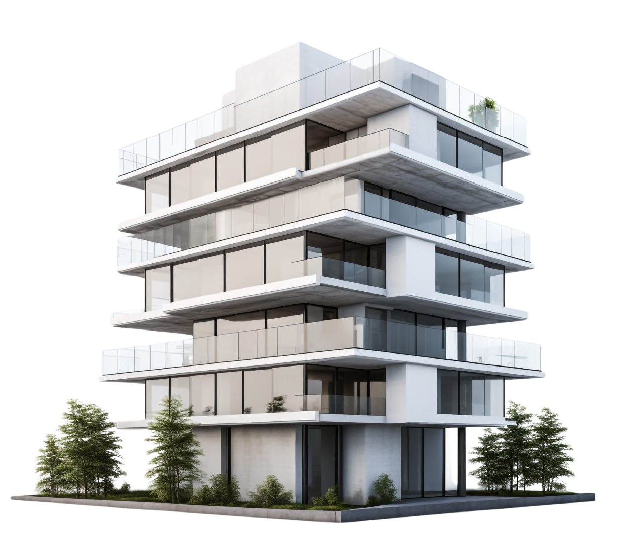 Edifício de apartamentos moderno